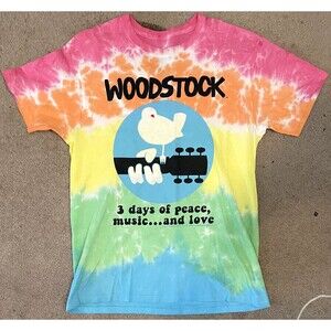 Vintage Tie-Dye Woodstock T-Shirt 2016 Size M